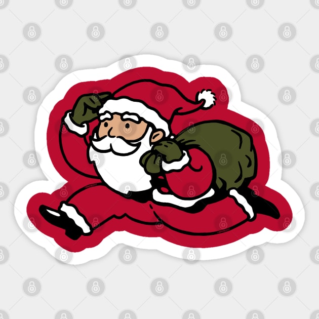 Santa Claus Shirt Monopoly Mascot Sticker by vo_maria